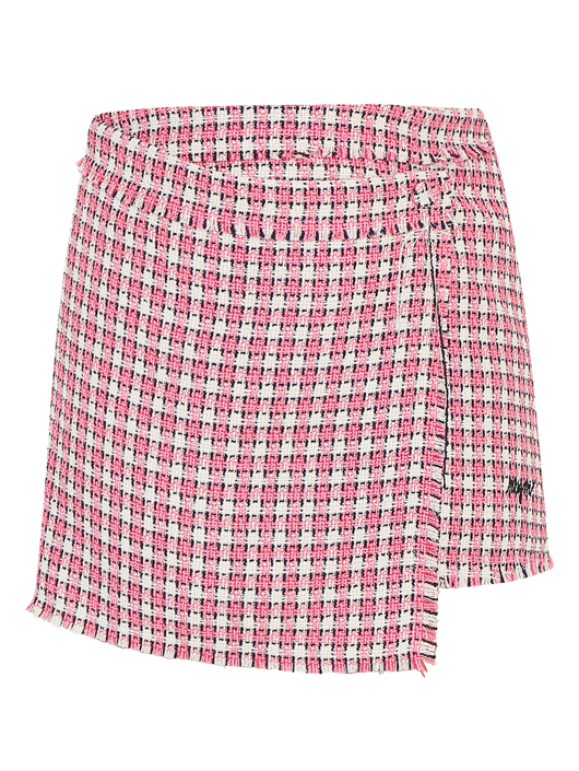 MSGM Юбка в клетку на запах
