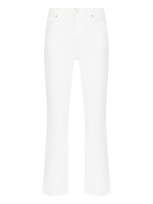 7 For All Mankind Джинсы из хлопка с необработанным краем