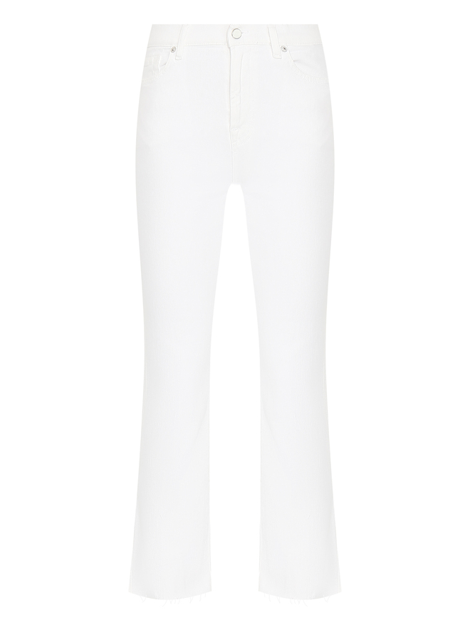 7 For All Mankind Джинсы из хлопка с необработанным краем