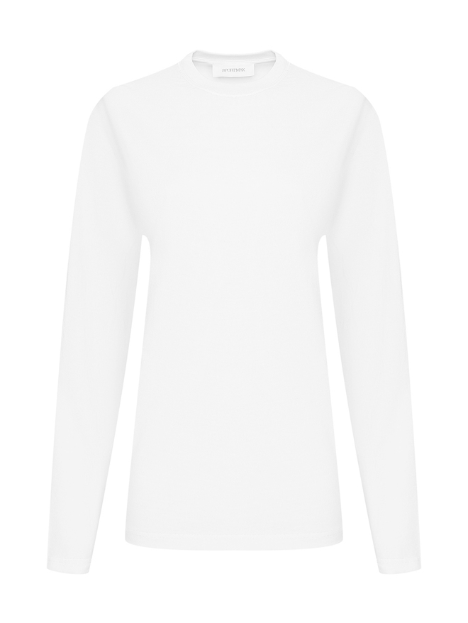 Sportmax Лонгслив из хлопка свободного кроя