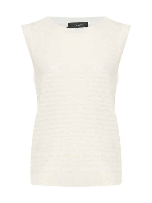 Weekend Max Mara Трикотажный топ из льна