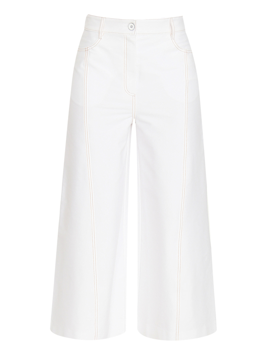 Max Mara Широкие брюки с контрастными швами