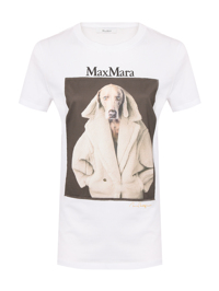 Max Mara Футболка из хлопка с принтом
