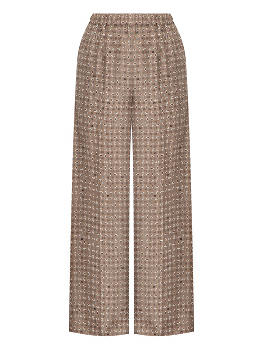 Max Mara Шелковые брюки на резинке