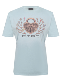 Etro Футболка из хлопка с узором