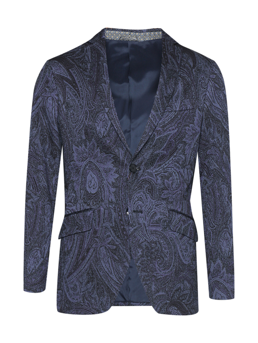 Etro Однобортный пиджак с узором пейсли