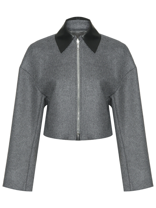 Sportmax Укороченное полупальто из шерсти