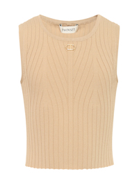 TWINSET Трикотажный топ с логотипом