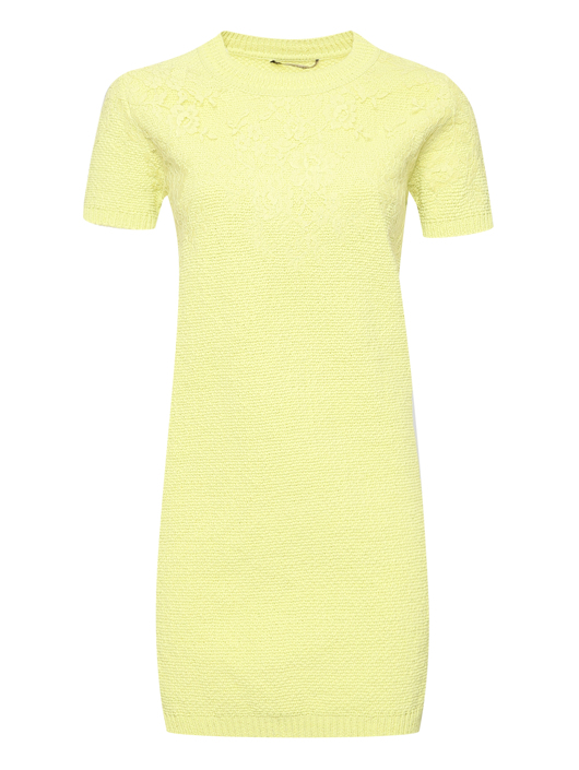 Ermanno Scervino Трикотажное платье с кружевом