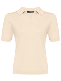 Weekend Max Mara Трикотажное поло из шелка и хлопка