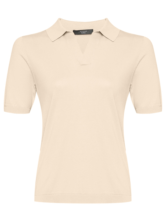 Weekend Max Mara Трикотажное поло из шелка и хлопка