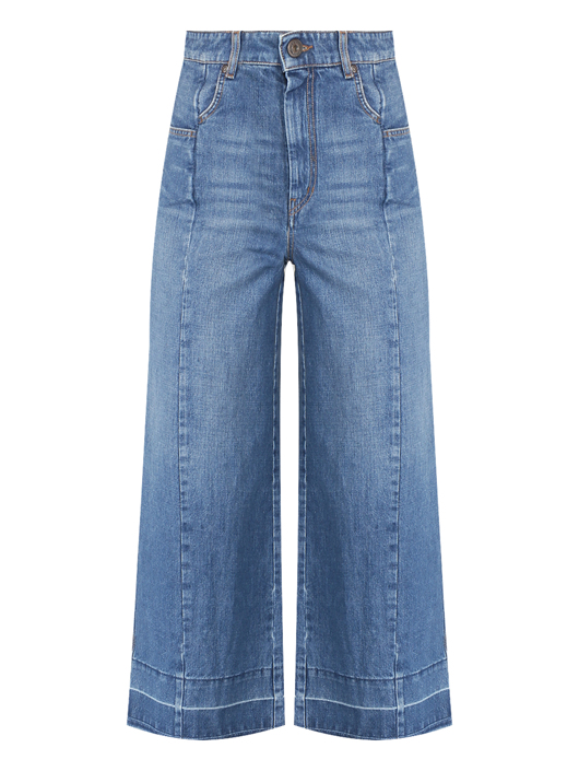 Weekend Max Mara Широкие джинсы из хлопка