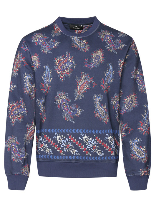 Etro Свитшот из хлопка с узором