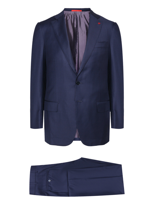 Isaia Костюм из шерсти с узором