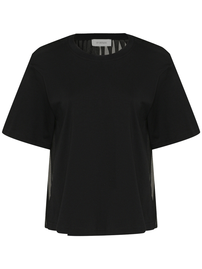 Sportmax Топ из хлопка с короткими рукавами