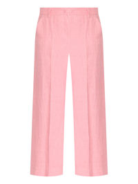 Weekend Max Mara Брюки из льна широкого кроя