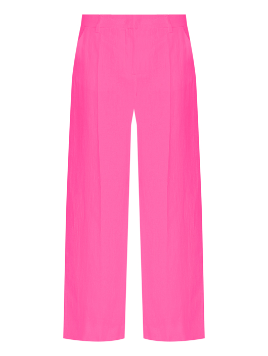 Weekend Max Mara Брюки из льна широкого кроя