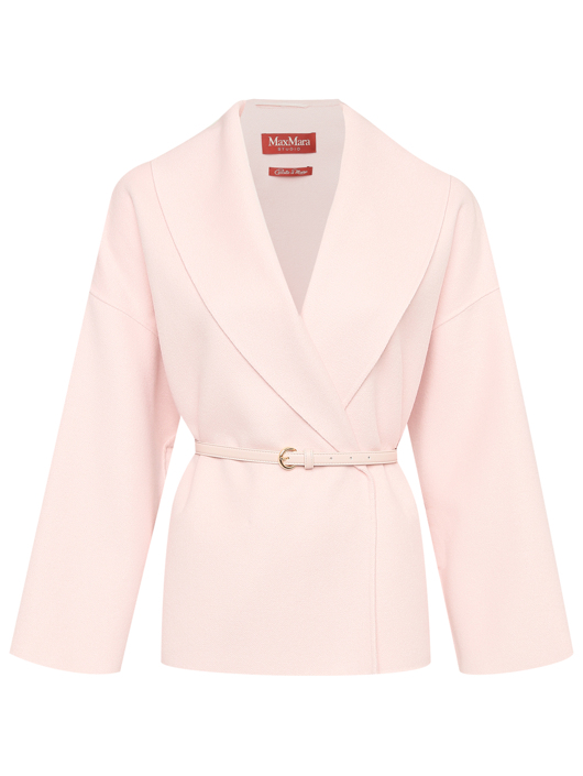Max Mara Полупальто из шерсти с ремнем