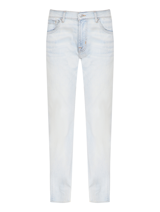7 For All Mankind Прямые джинсы из светлого денима