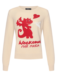 Weekend Max Mara Свитер из кашемира с вышивкой