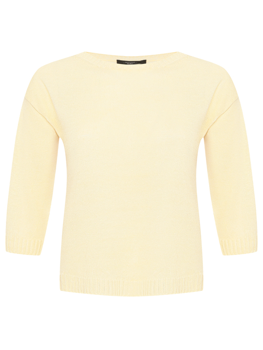 Weekend Max Mara Джемпер из льна с круглым вырезом