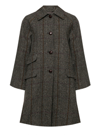 Weekend Max Mara Полупальто в клетку из шерсти