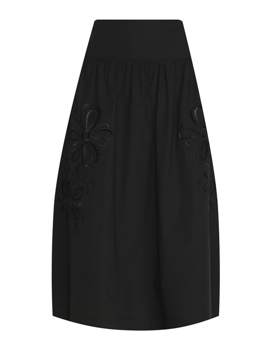 Moschino Boutique Юбка из хлопка с вышивкой