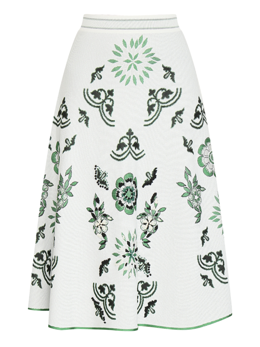 Ermanno Scervino Юбка-миди из вискозы с узором