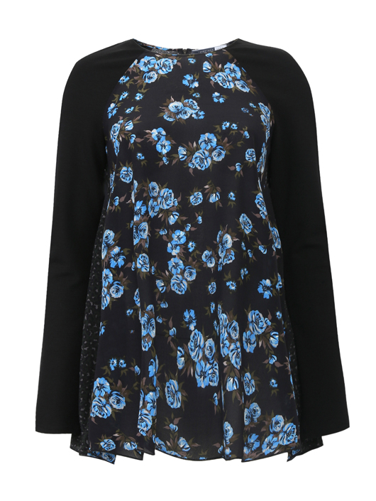 Sportmax Code Блуза асимметричного кроя с цветочным узором