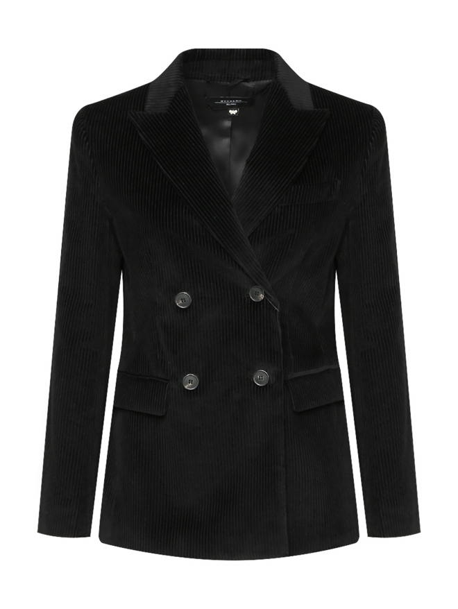 Weekend Max Mara Двубортный вельветовый жакет