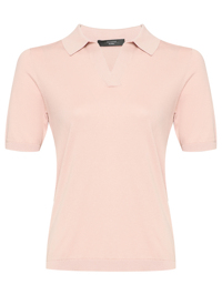 Weekend Max Mara Трикотажное поло из шелка и хлопка