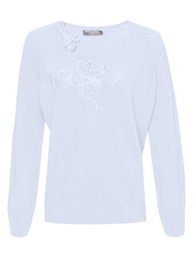 Ermanno Scervino Джемпер с кружевным декором