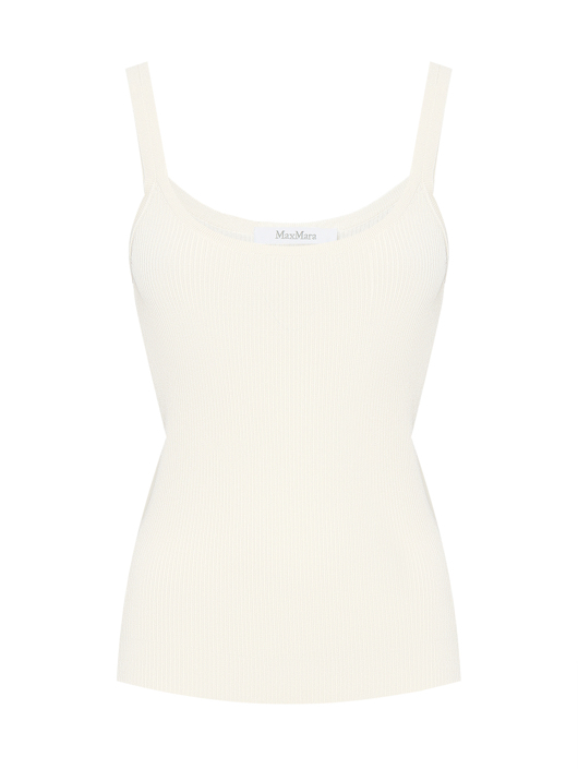 Max Mara Трикотажный топ в рубчик