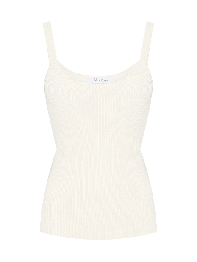 Max Mara Трикотажный топ в рубчик