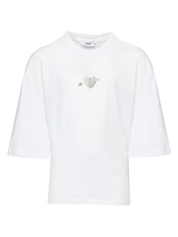 MSGM Футболка из хлопка с аппликацией