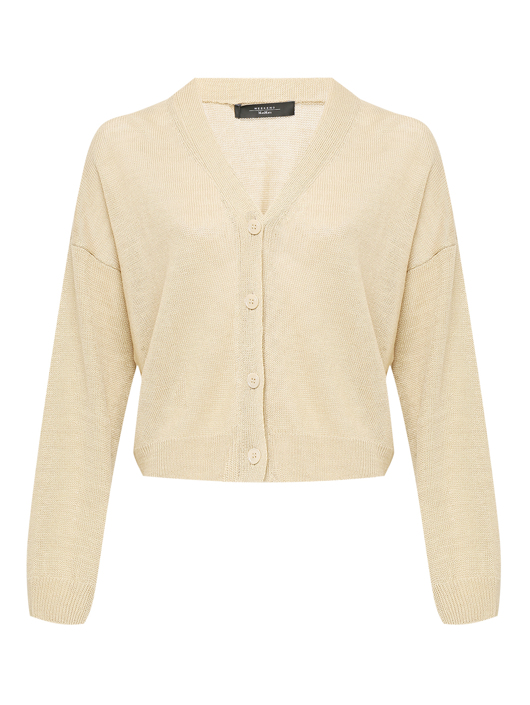 Weekend Max Mara Однотонный кардиган из льна