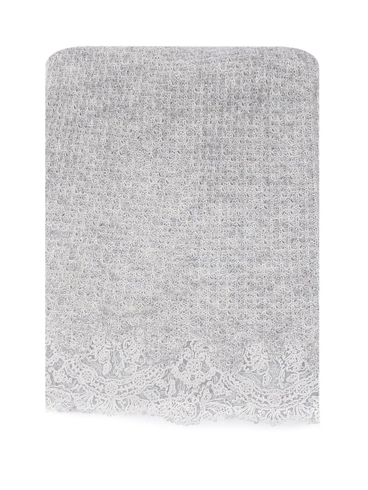 Ermanno Scervino Шаль с мохером и кружевом
