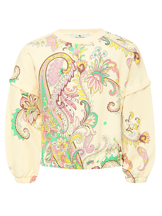 Etro Свитшот из хлопка с узором
