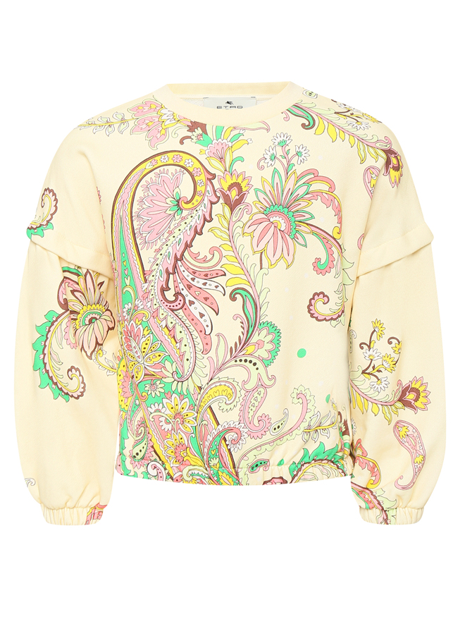 Etro Свитшот из хлопка с узором