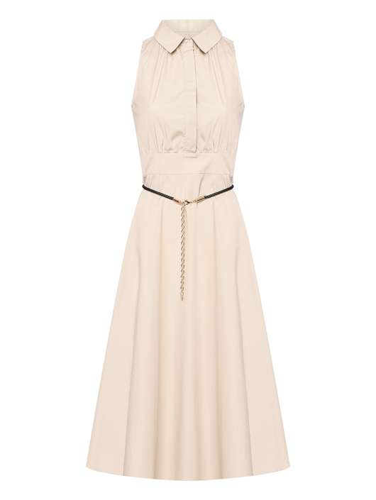 Max Mara Однотонное платье из хлопка