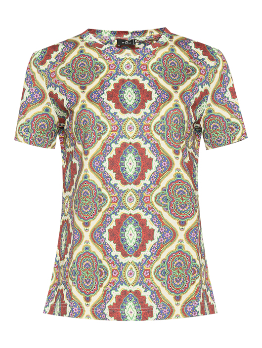 Etro Футболка из хлопка с узором