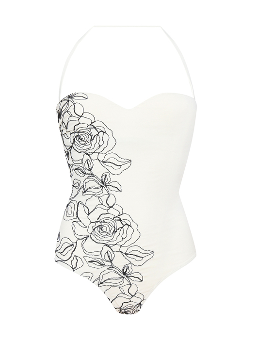 Ermanno Scervino Купальник слитный с вышивкой
