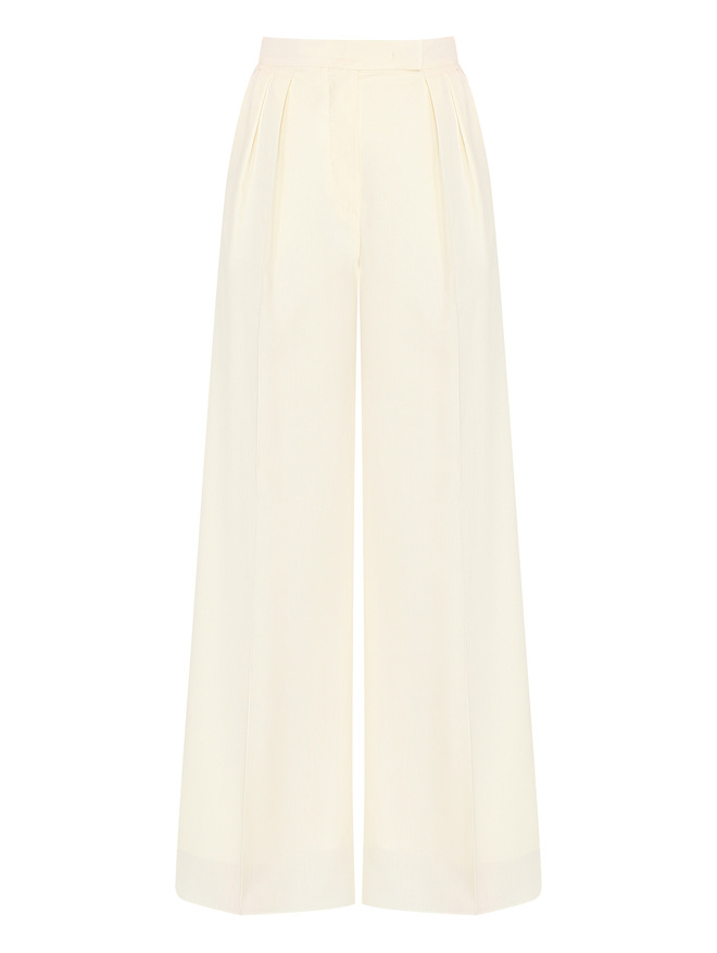 Max Mara Брюки из шерсти широкого кроя