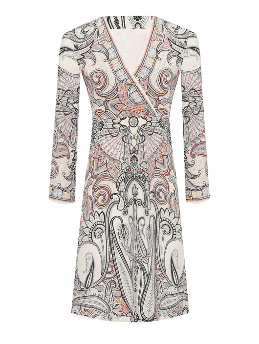 Etro Платье из шелка с узором