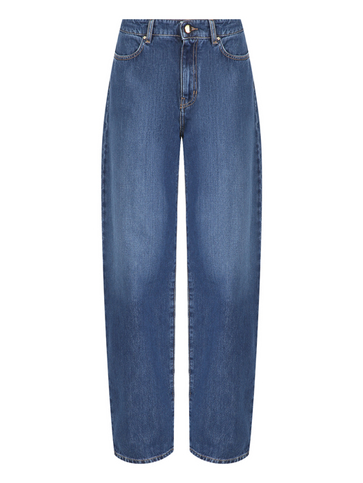 Max Mara Широкие джинсы из хлопка
