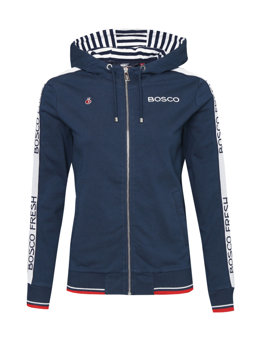 BOSCOBOSCO Толстовка с капюшоном из хлопка на молнии