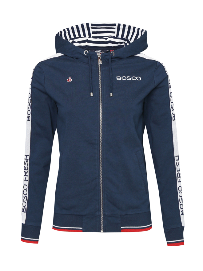 BOSCOBOSCO Толстовка с капюшоном из хлопка на молнии