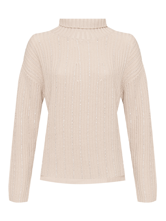 Allude Свитер из шерсти и кашемира декорированный стразами