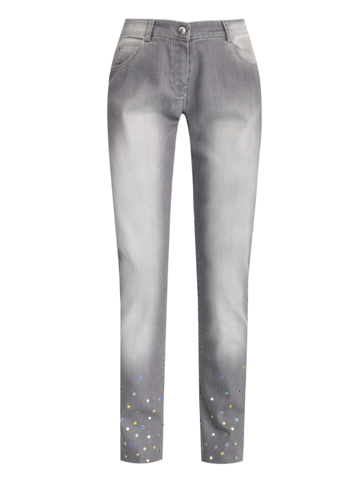 Ermanno Scervino Junior Джинсы с декоративными потертостями