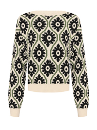 Weekend Max Mara Джемпер с цветочным узором из смешанного хлопка